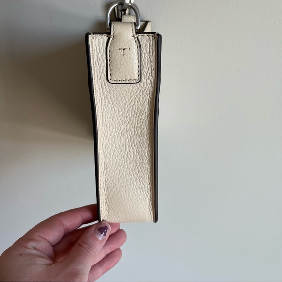 Tory Burch Women's Thea Mini Web Leather Shoulder Bag Purse in New Cream - Picture 7 of 14